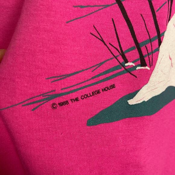 Vintage Anvil 1988 Alaska Puff Print Crew Neck Cotton Graphic Puff Print Tee L - Picture 4 of 9